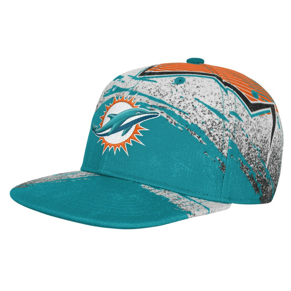 Miami Dolphins Outerstuff Youth Make Noise Adjustable Hat - Aqua - NFL