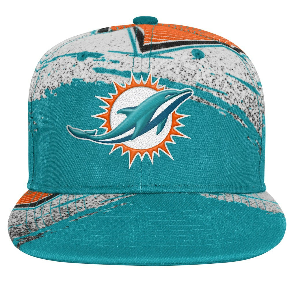 Miami Dolphins Outerstuff Youth Make Noise Adjustable Hat - Aqua - NFL