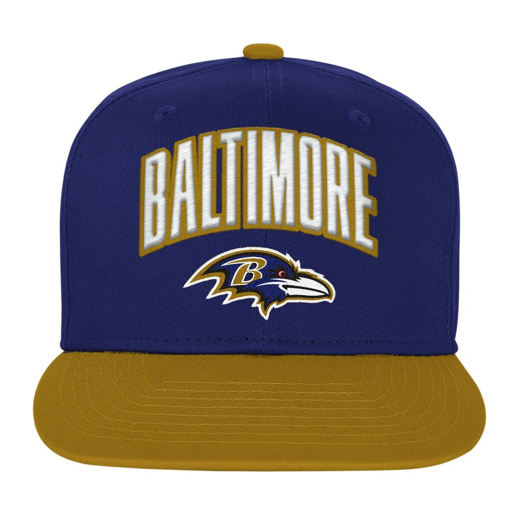 Baltimore Ravens Outerstuff Youth Essentials Snapback Hat - Purple - NFL