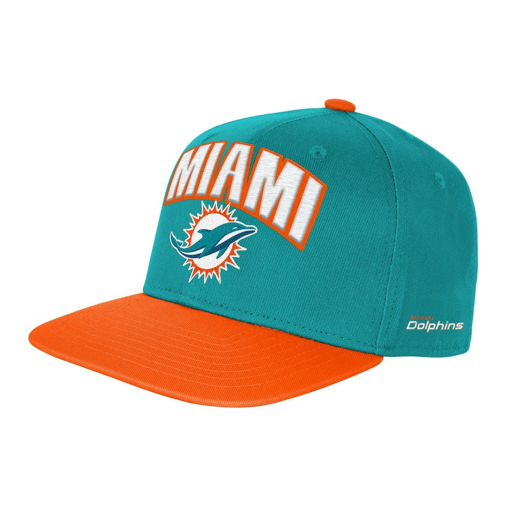 Miami Dolphins Outerstuff Youth Essentials Snapback Hat - Aqua - NFL