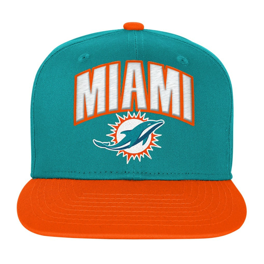 Miami Dolphins Outerstuff Youth Essentials Snapback Hat - Aqua - NFL