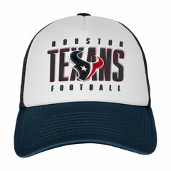 Houston Texans Youth Essentials Trucker Adjustable Hat - White/Navy - NFL
