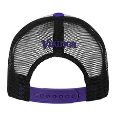 Minnesota Vikings Youth Essentials Trucker Adjustable Hat - White/Purple - NFL
