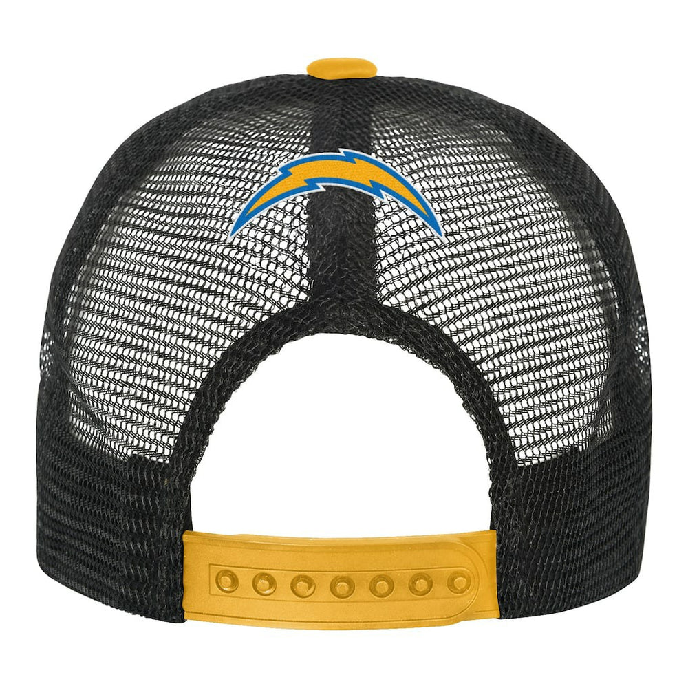 Los Angeles Chargers Youth Modern Fan Trucker Adjustable Hat - White/Gold - NFL