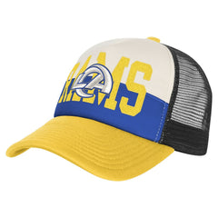 Los Angeles Rams Youth Modern Fan Trucker Adjustable Hat - White/Gold - NFL