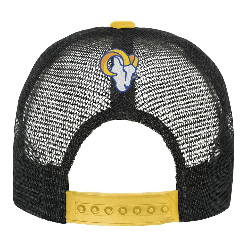 Los Angeles Rams Youth Modern Fan Trucker Adjustable Hat - White/Gold - NFL