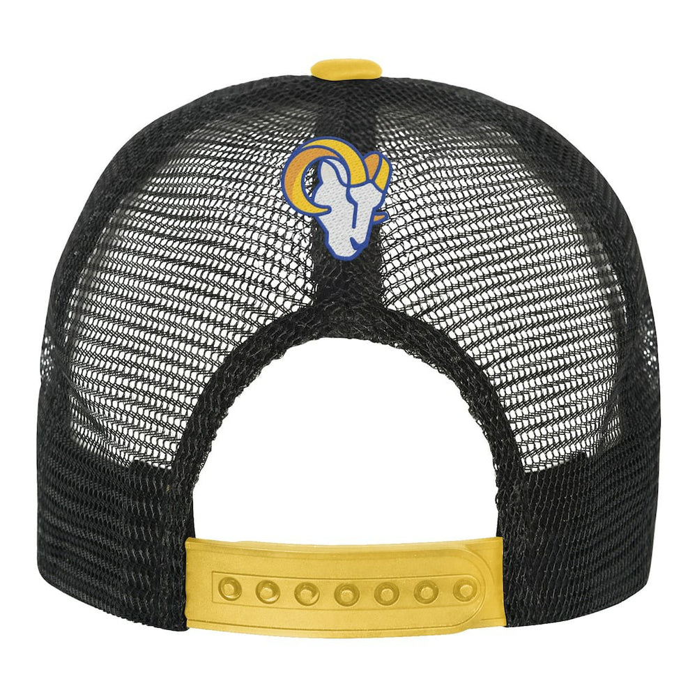 Los Angeles Rams Youth Modern Fan Trucker Adjustable Hat - White/Gold - NFL