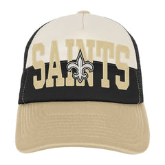 New Orleans Saints Youth Modern Fan Trucker Adjustable Hat - White/Gold - NFL