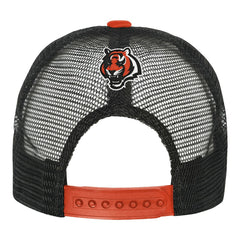 Cincinnati Bengals Youth Modern Fan Trucker Adjustable Hat - White/Orange - NFL