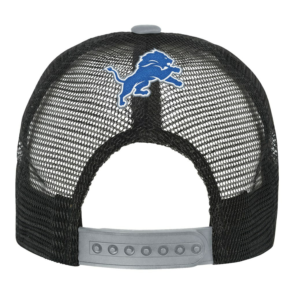 Detroit Lions Youth Modern Fan Trucker Adjustable Hat - White/Silver - NFL