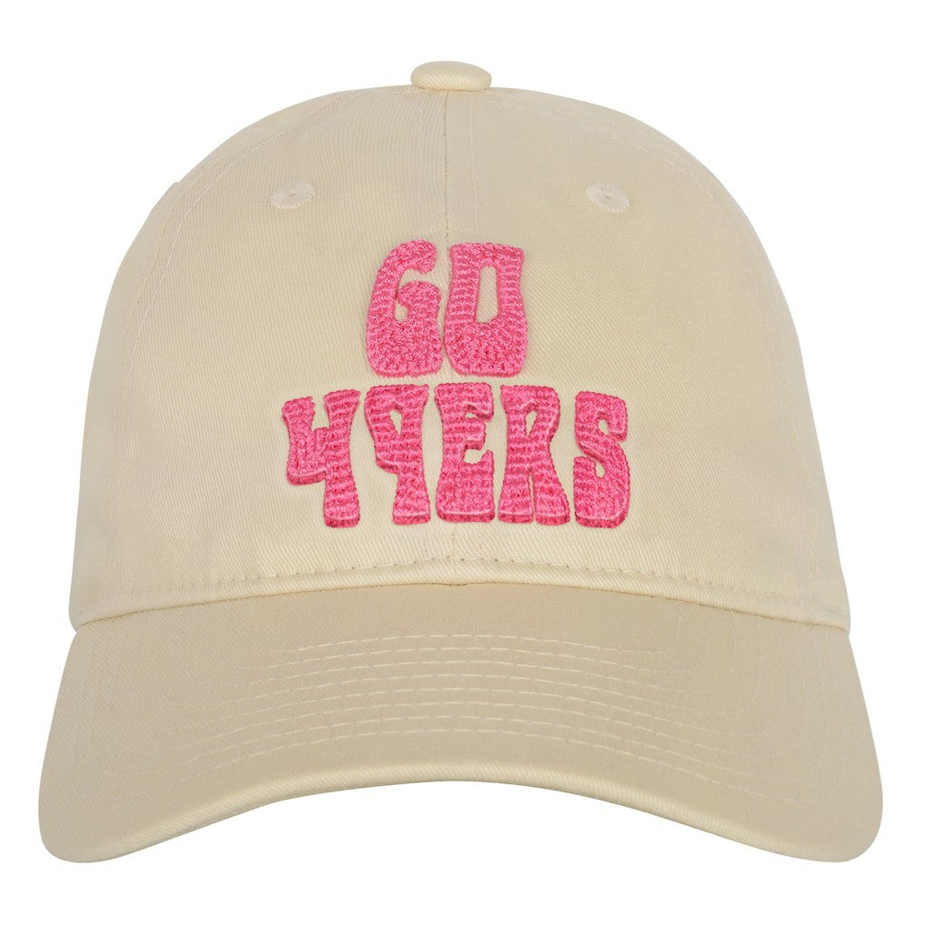 San Francisco 49ers Outerstuff Girls Youth Blitz Adjustable Hat - Cream - NFL