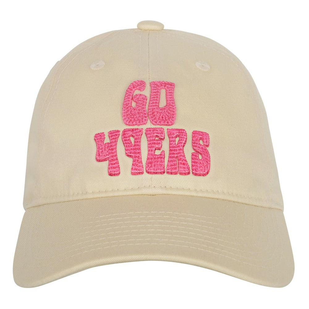 San Francisco 49ers Outerstuff Girls Youth Blitz Adjustable Hat - Cream - NFL