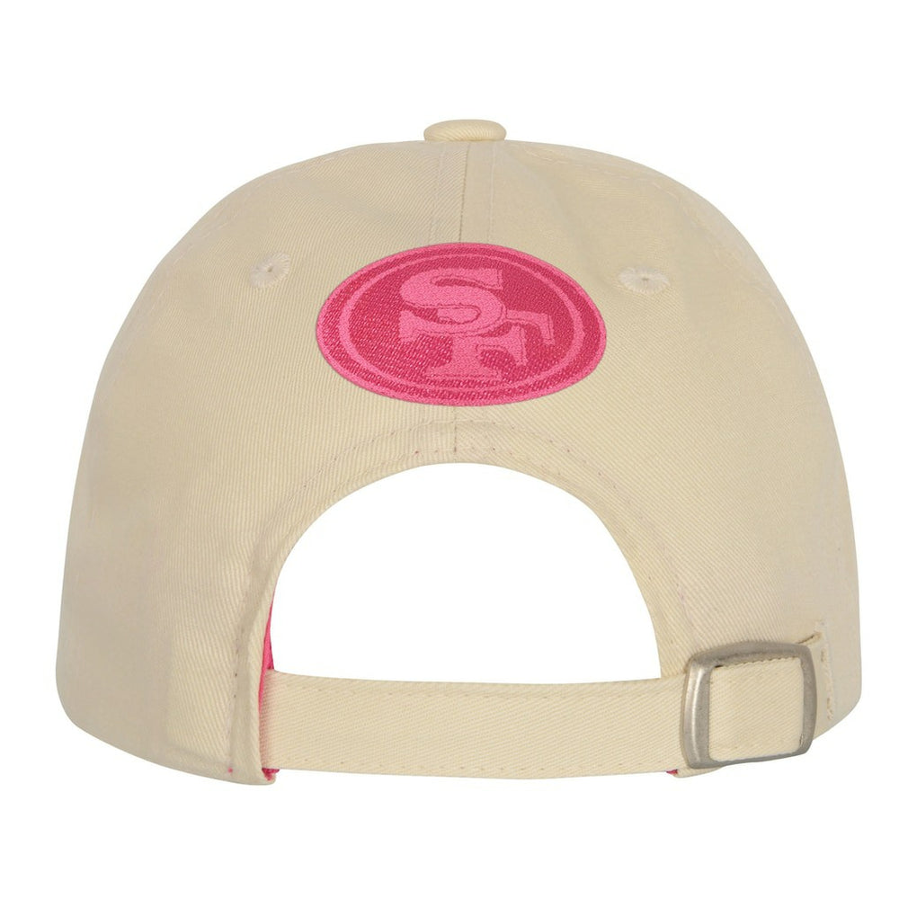 San Francisco 49ers Outerstuff Girls Youth Blitz Adjustable Hat - Cream - NFL