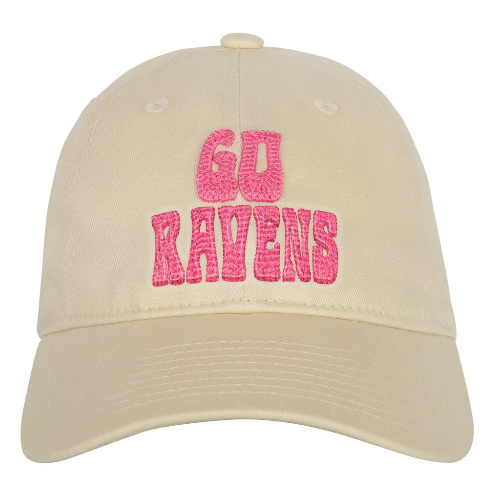 Baltimore Ravens Outerstuff Girls Youth Blitz Adjustable Hat - Cream - NFL