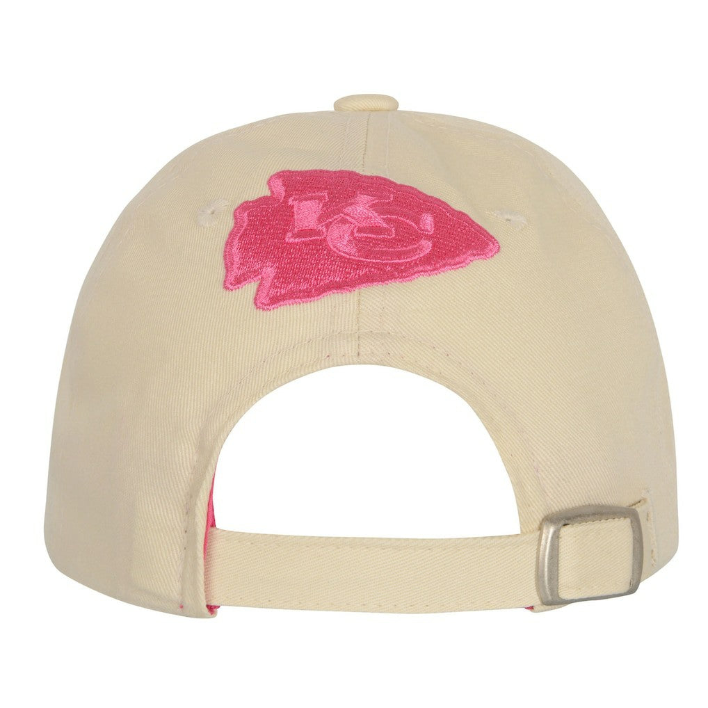 Kansas City Chiefs Outerstuff Girls Youth Blitz Adjustable Hat - Cream - NFL