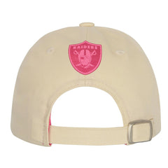 Las Vegas Raiders Outerstuff Girls Youth Blitz Adjustable Hat - Cream - NFL