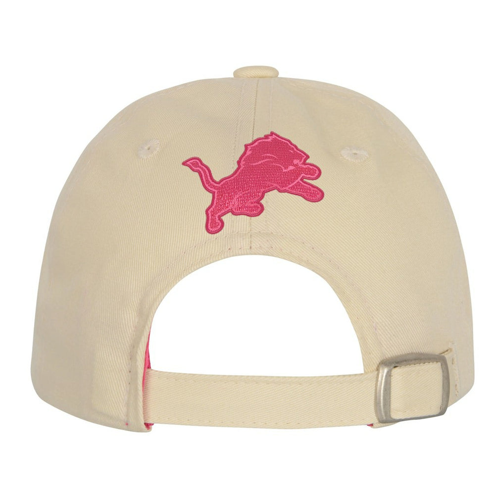 Detroit Lions Outerstuff Girls Youth Blitz Adjustable Hat - Cream - NFL