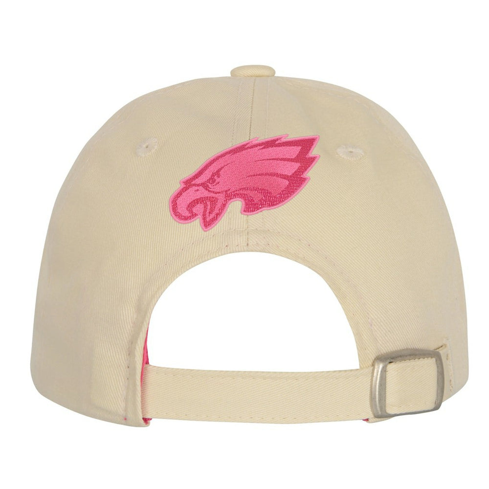 Philadelphia Eagles Outerstuff Girls Youth Blitz Adjustable Hat - Cream - NFL