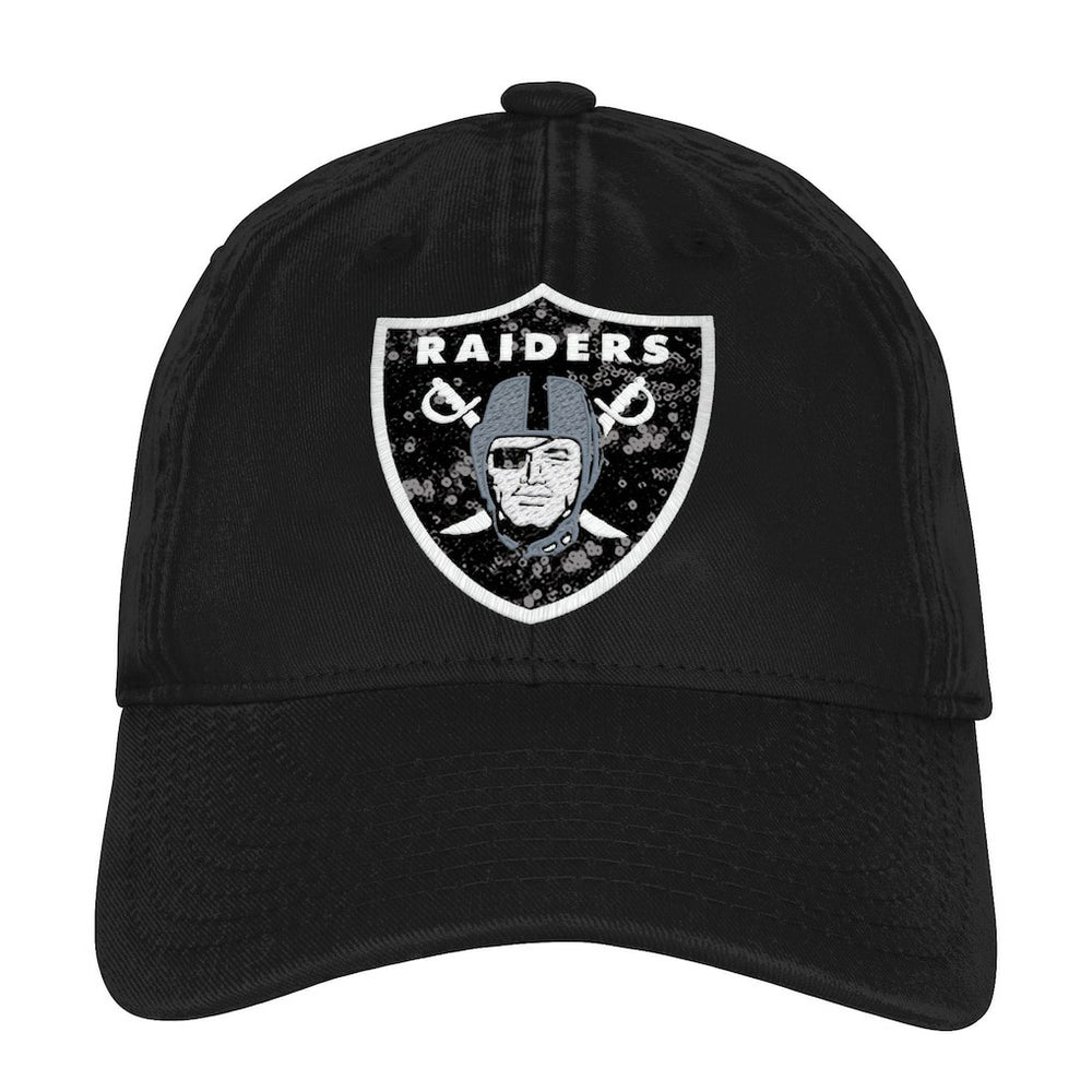 Las Vegas Raiders Outerstuff Girls Youth Gridiron Adjustable Hat - Black - NFL