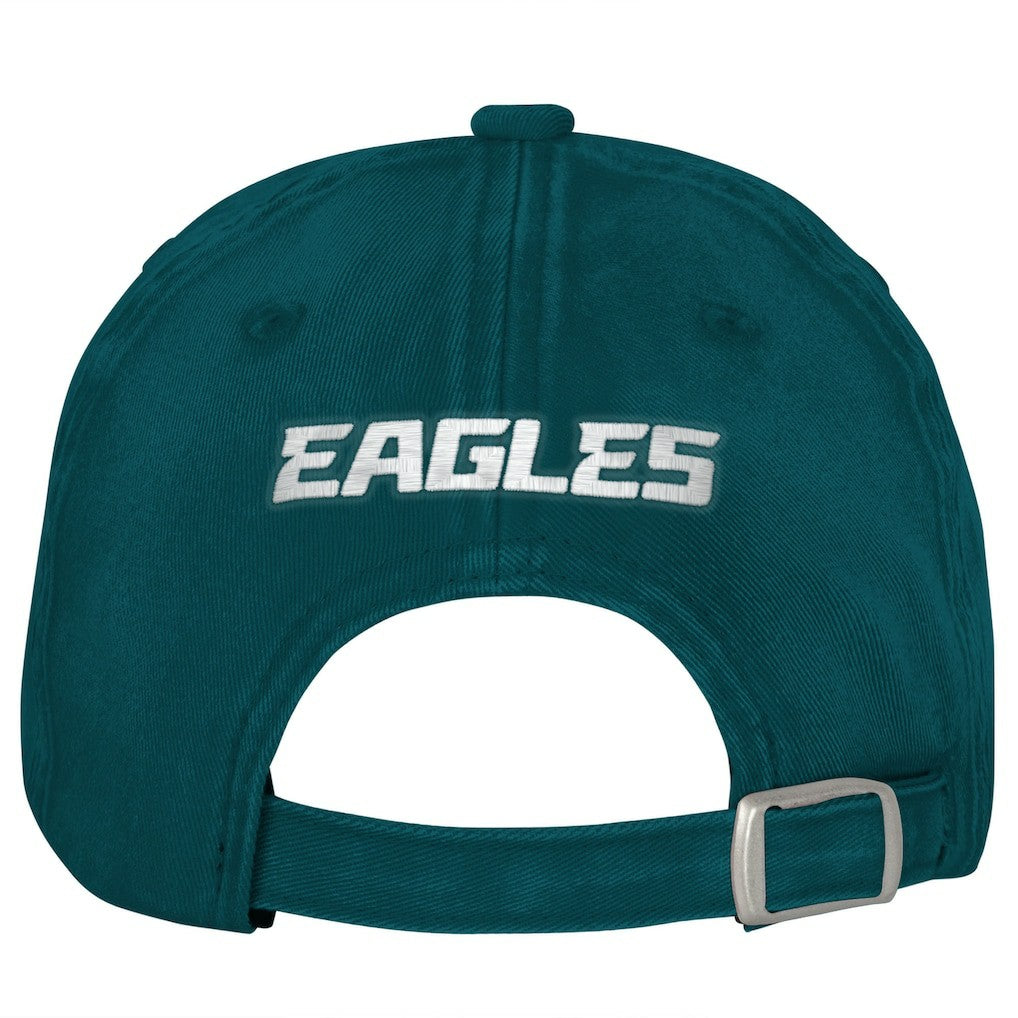 Philadelphia Eagles Outerstuff Girls Youth Gridiron Adjustable Hat - Midnight Green - NFL