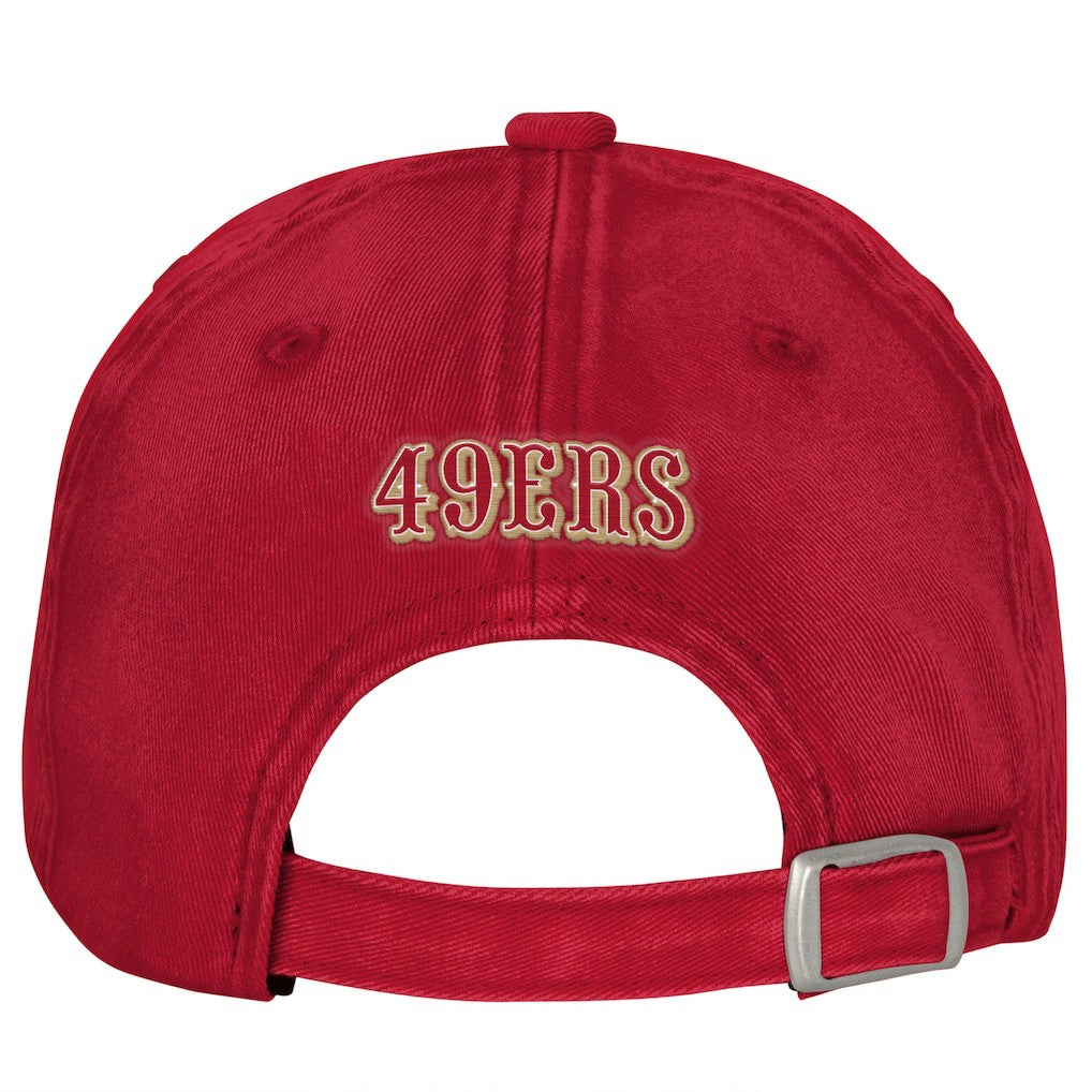San Francisco 49ers Outerstuff Girls Youth Gridiron Adjustable Hat - Scarlet - NFL