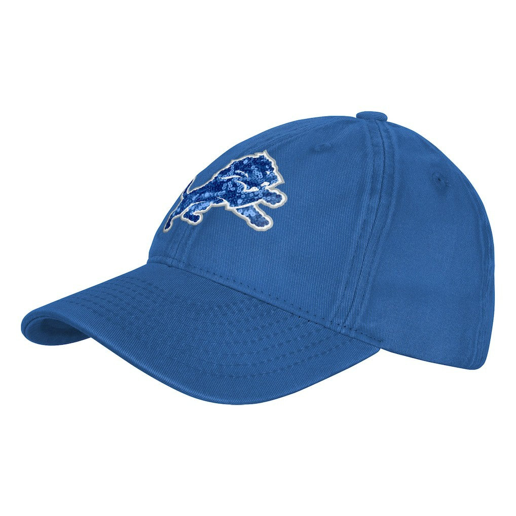 Detroit Lions Outerstuff Girls Youth Gridiron Adjustable Hat - Blue - NFL