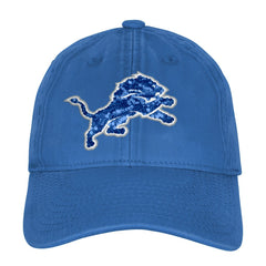 Detroit Lions Outerstuff Girls Youth Gridiron Adjustable Hat - Blue - NFL