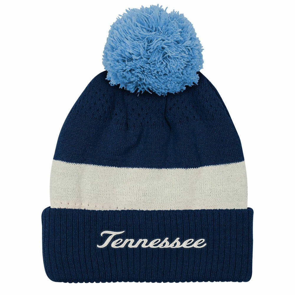 Tennessee Titans Outerstuff Youth Modern Fan Cuffed Knit Hat with Pom - Navy - NFL