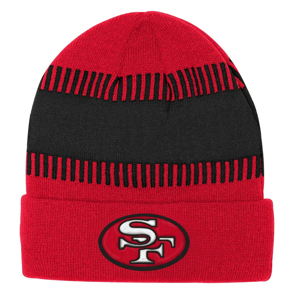 San Francisco 49ers Outerstuff Bright Lights Cuffed Knit Hat - Scarlet - NFL