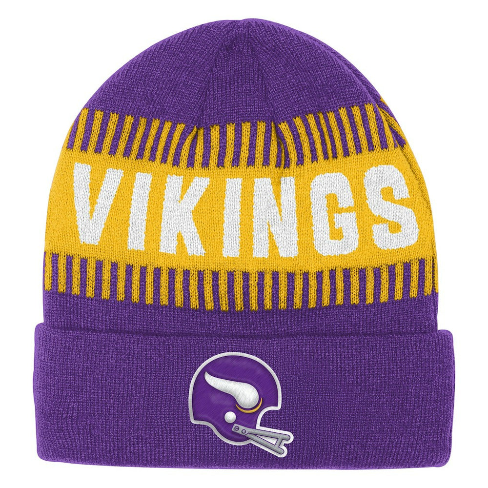 Minnesota Vikings Outerstuff Bright Lights Cuffed Knit Hat - Purple - NFL