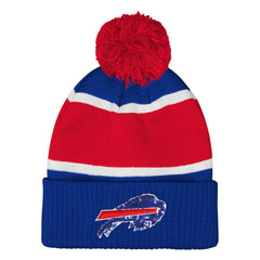 Buffalo Bills Outerstuff Girls Let's Play Cuffed Knit Hat with Pom - Royal - NFL