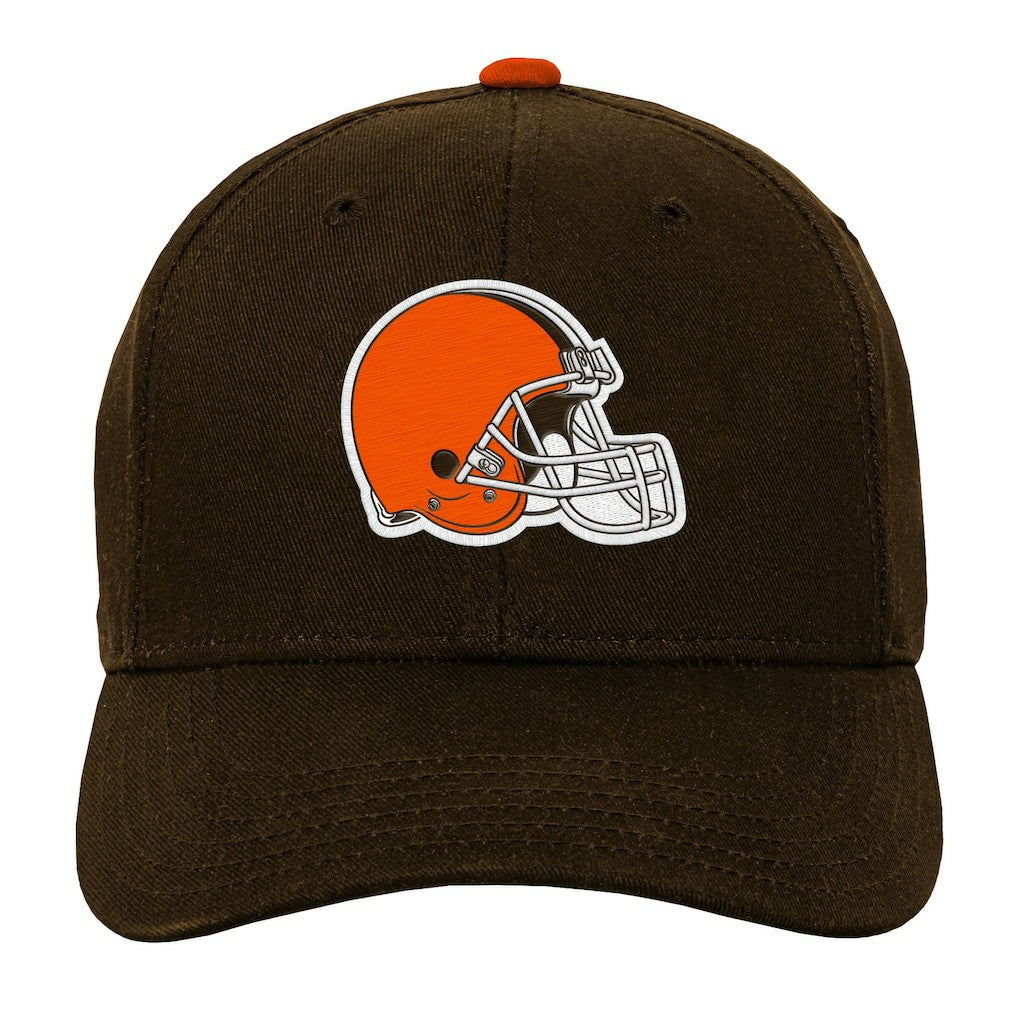 Cleveland Browns Outerstuff Youth Team Pre-Curved Adjustable Hat - Brown - NFL