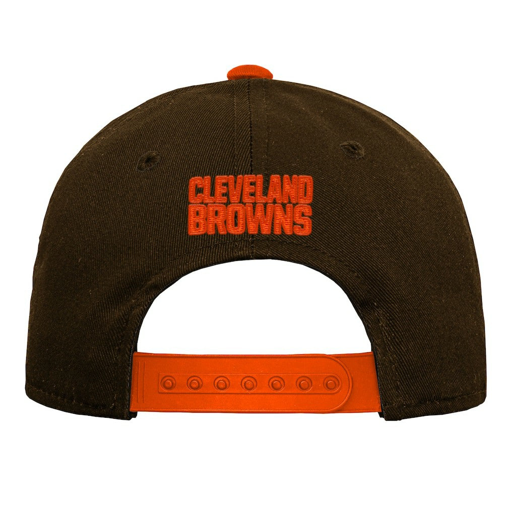 Cleveland Browns Outerstuff Youth Team Pre-Curved Adjustable Hat - Brown - NFL