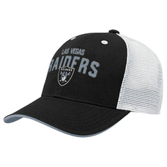 Las Vegas Raiders Outerstuff Youth Core Lockup Trucker Adjustable Hat - Black - NFL
