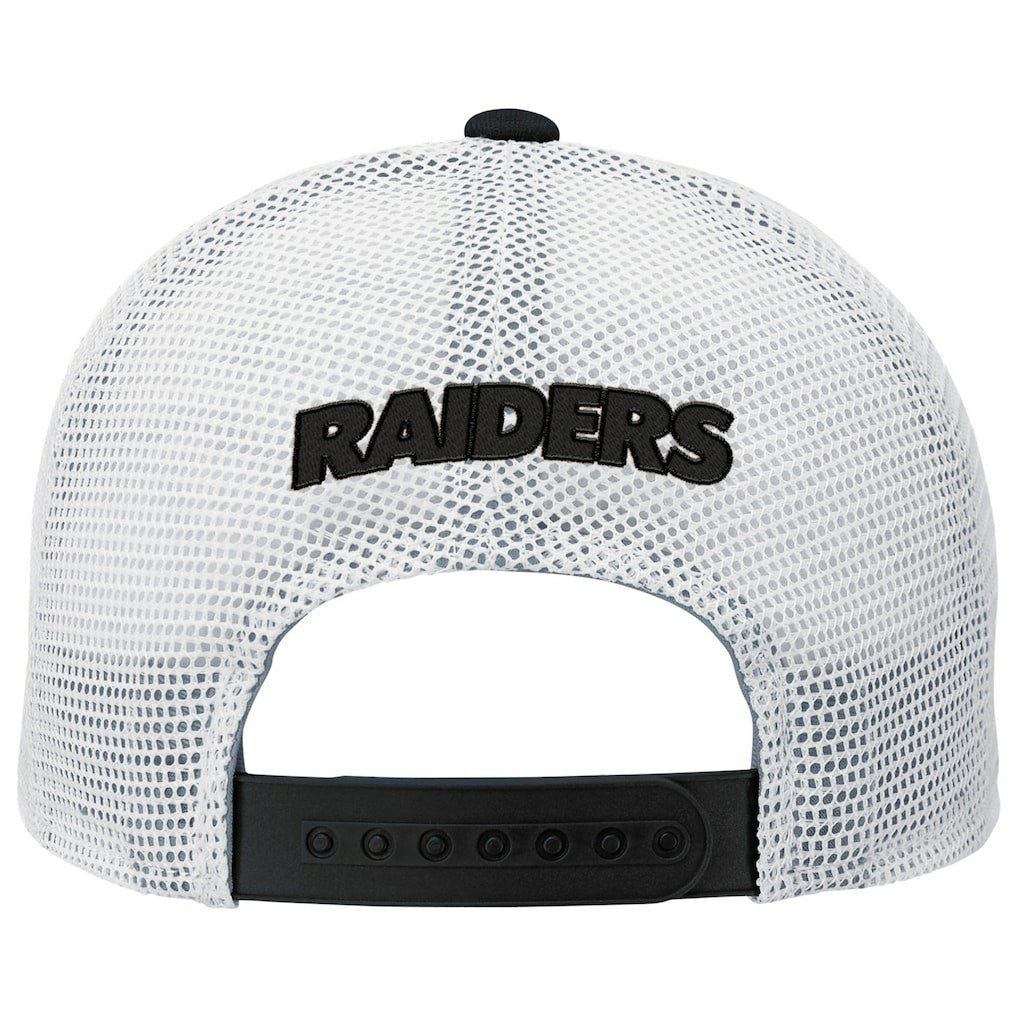 Las Vegas Raiders Outerstuff Youth Core Lockup Trucker Adjustable Hat - Black - NFL