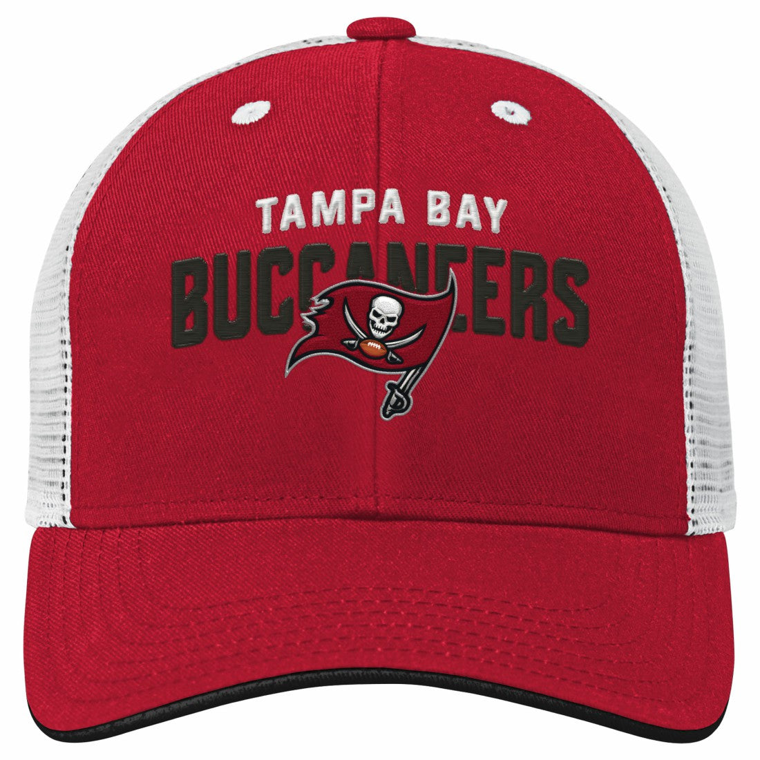 Tampa Bay Buccaneers Outerstuff Youth Core Lockup Trucker Adjustable Hat - Red - NFL