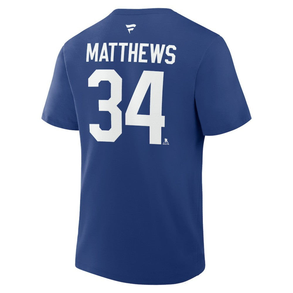 Auston Matthews Toronto Maple Leafs Fanatics Authentic Stack Name & Number T-Shirt - Blue | Fanatics online