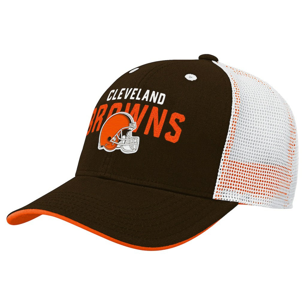 Cleveland Browns Outerstuff Preschool Core Lockup Trucker Adjustable hat - Brown - NFL