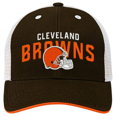 Cleveland Browns Outerstuff Preschool Core Lockup Trucker Adjustable hat - Brown - NFL