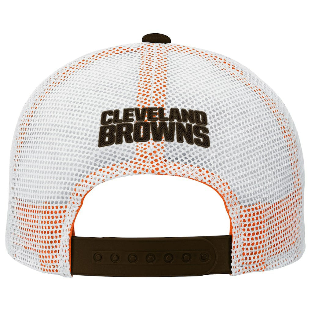 Cleveland Browns Outerstuff Preschool Core Lockup Trucker Adjustable hat - Brown - NFL