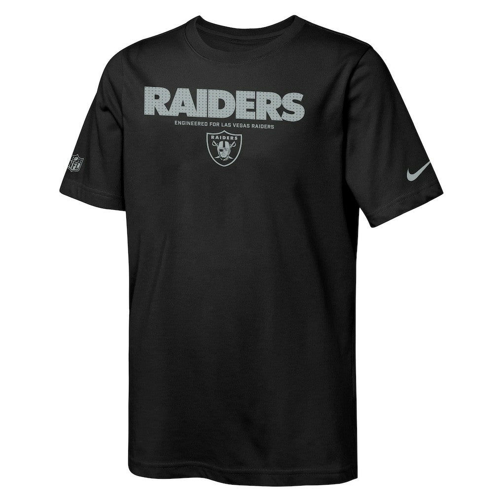 Las Vegas Raiders Youth Sideline Team Issue T-Shirt - Black - Nike