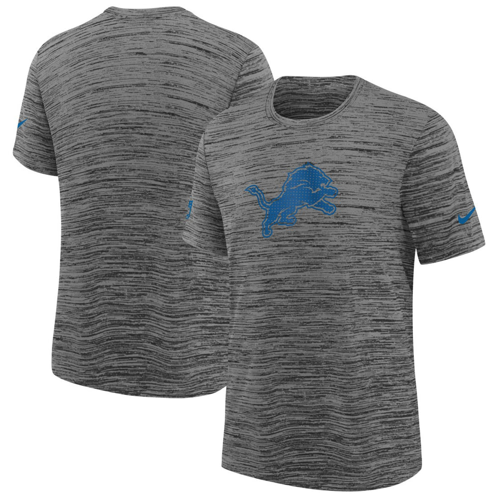 Detroit Lions Youth Sideline Velocity Performance T-Shirt - Heather Gray - Nike