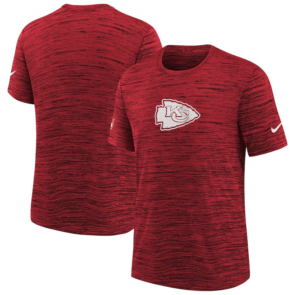 Kansas City Chiefs Youth Sideline Velocity Performance T-Shirt - Red - Nike