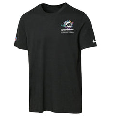 Miami Dolphins Youth 2025 NFL Crucial Catch Tri-Blend Dri-FIT T-Shirt - Black - Nike