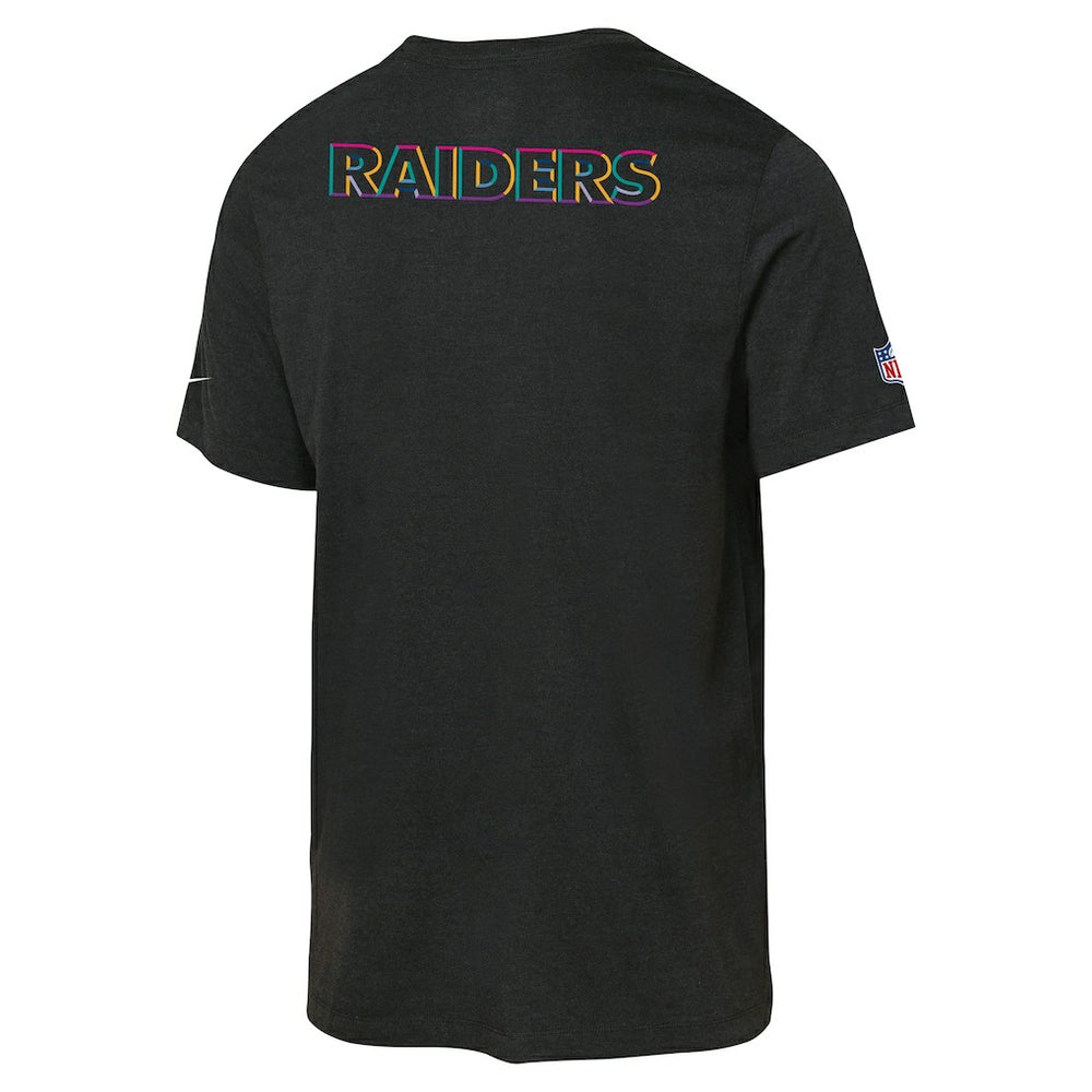 Las Vegas Raiders Youth 2025 NFL Crucial Catch Tri-Blend Dri-FIT T-Shirt - Black - Nike