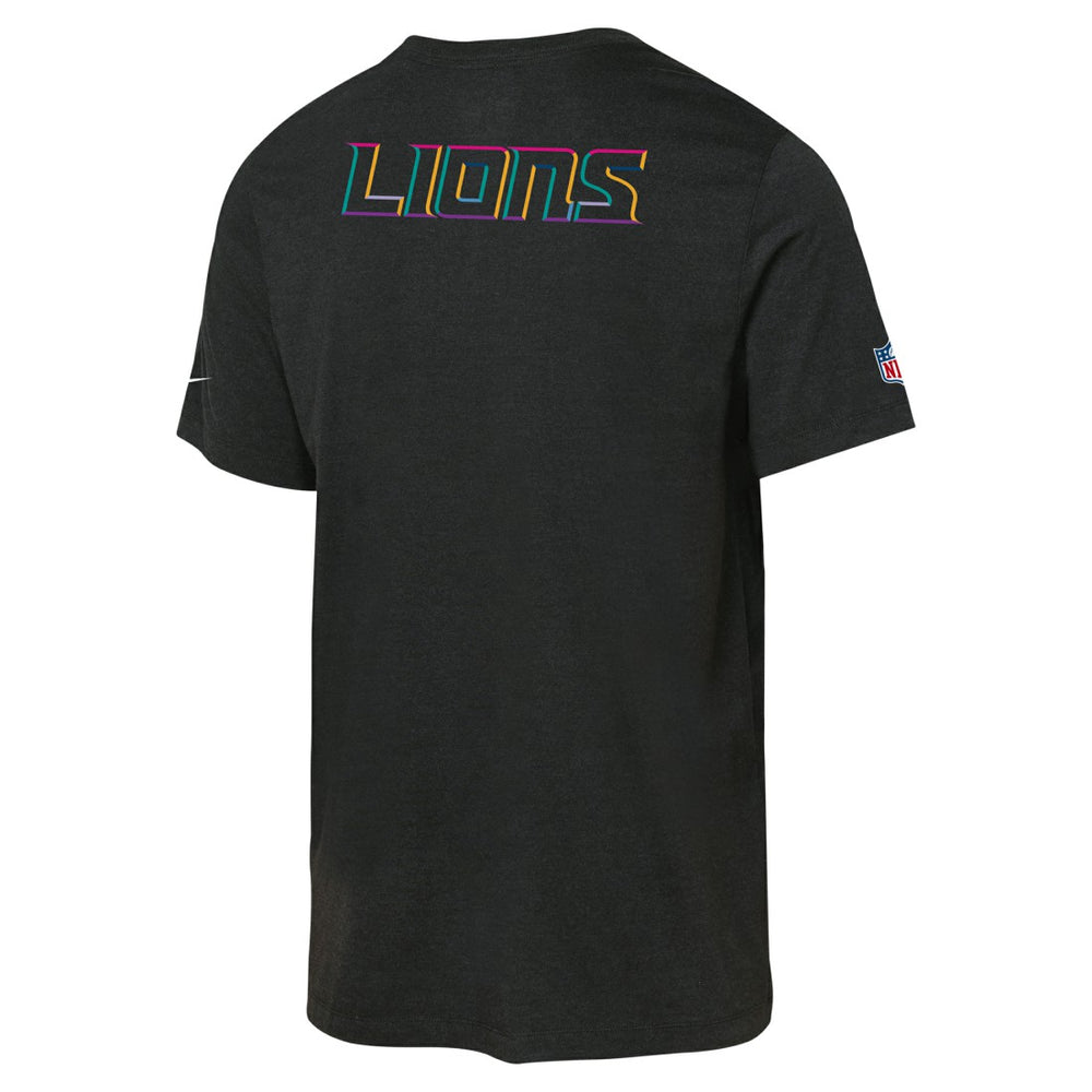 Detroit Lions Youth 2025 NFL Crucial Catch Tri-Blend Dri-FIT T-Shirt - Black - Nike