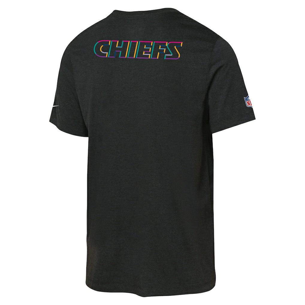 Kansas City Chiefs Youth 2025 NFL Crucial Catch Tri-Blend Dri-FIT T-Shirt - Black - Nike