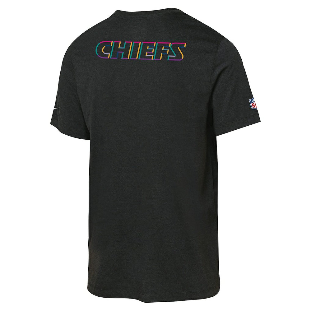 Kansas City Chiefs Youth 2025 NFL Crucial Catch Tri-Blend Dri-FIT T-Shirt - Black - Nike