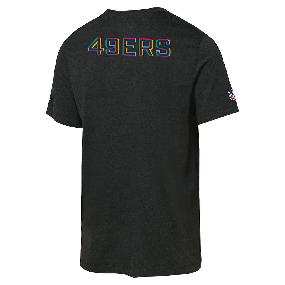 San Francisco 49ers Youth 2025 NFL Crucial Catch Tri-Blend Dri-FIT T-Shirt - Black - Nike