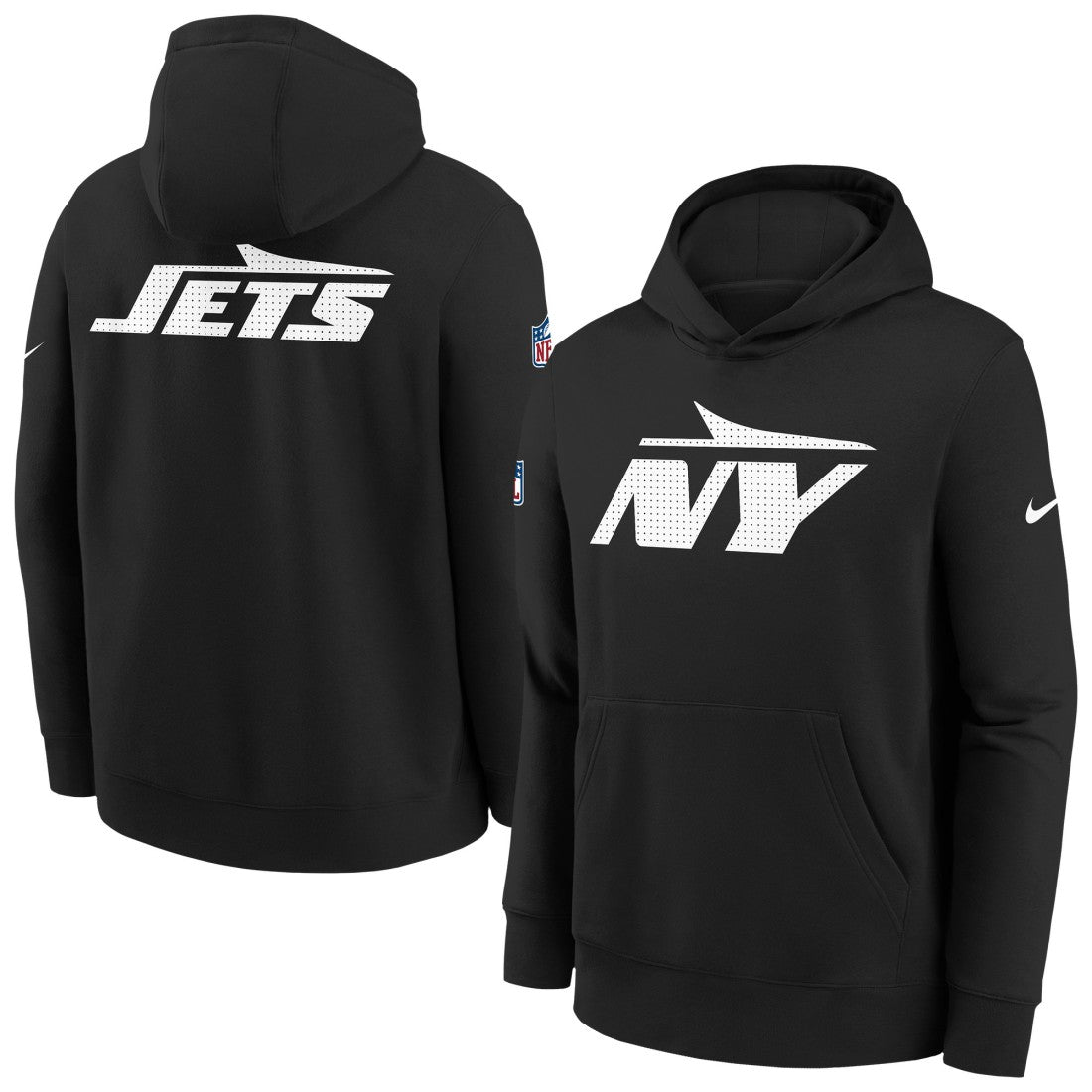 New York Jets Youth Sideline Club Fleece Hoodie - Black - Nike